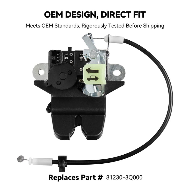 SYERAL Trunk Latch Actuator Replacement for 2011-2015 Hyundai Sonata Tailgate