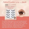 Ardell Strip Lashes Naked Lashes #424, 4 Pairs x 1-Pack