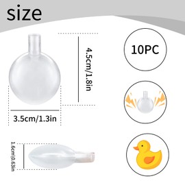 WishLotus 10pcs Squeakers, 35mm Plastic Squeakers for Dog Toys, Toy Noise Maker Insert Replacement for Repairing Old Toys & Sound Again Pet Supply (35mm)