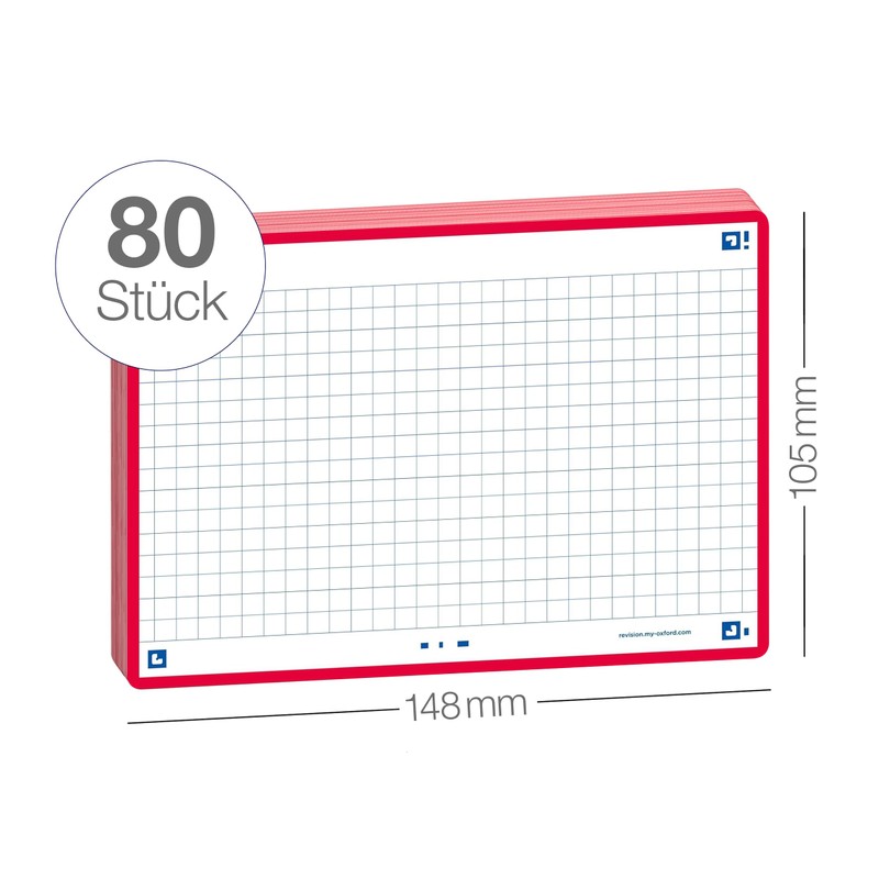 Oxford Flash 2.0 Index Cards A6, Flashcards, 105 x 148