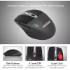 Arteck Multi-Device Wireless Bluetooth Mouse with Nano USB Receiver Ergonomic