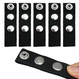 Snap Extender for Boat Canvas -Brass Heavy Duty snap and Thickened Webbing ，Available in a Variety of Sizes (Black, 1~2inch)