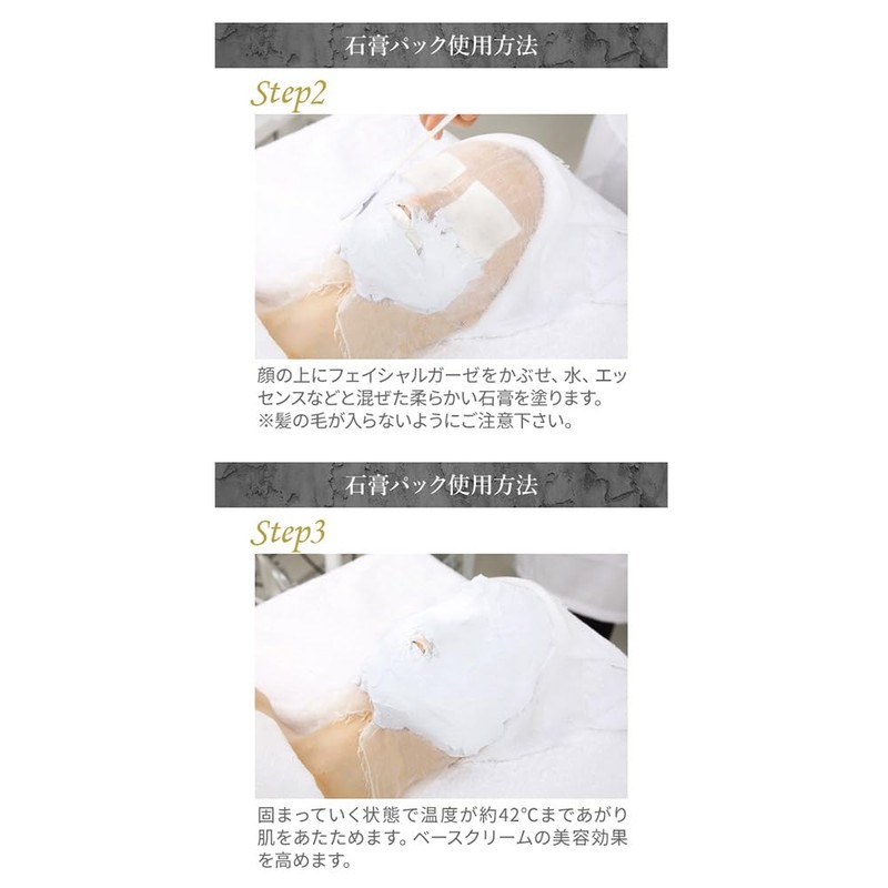 ＜プロズビ＞ 石膏パック コエンザイムQ10 1ｋｇ 石こう 顔パック エステ 業務用 はがす