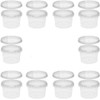 10 x Plastic Jars with Lid 280 ml BPA-Free Food