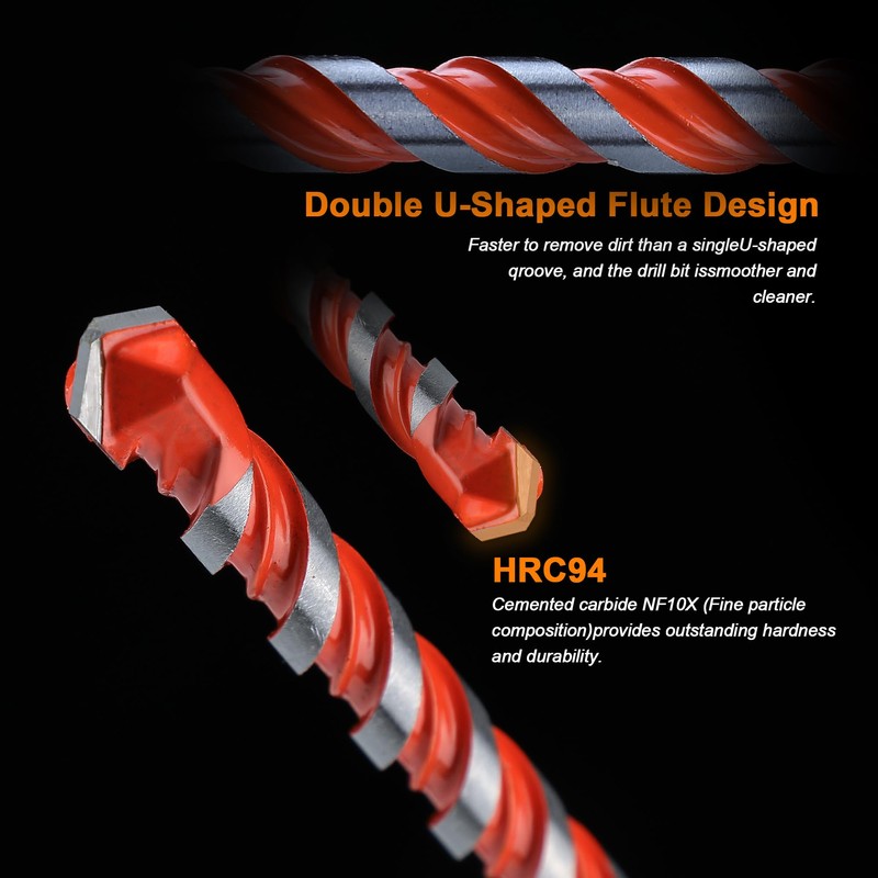 Concrete Carbide Drill Bits Hex Shank Masonry Cement Tile Drill