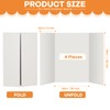 Henoyso 4 Pcs 36 x 48 Inch White Trifold Poster