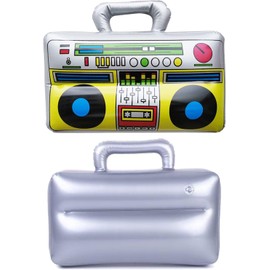 Mr. Gadget solutions® Inflatable Blow Up Boom Box Music Player Ghetto Blaster Novelty Fancy Dress Prop