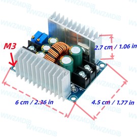 WWZMDiB CC CV Buck Converter DC 6-40V to 1.2-35V 20A 300W Power Supply Step Down Module for Solar Energy, Photovoltaic Energy, Industrial Equipment