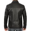 fjackets Thomas Black Leather Jacket Men | [1104825] XL