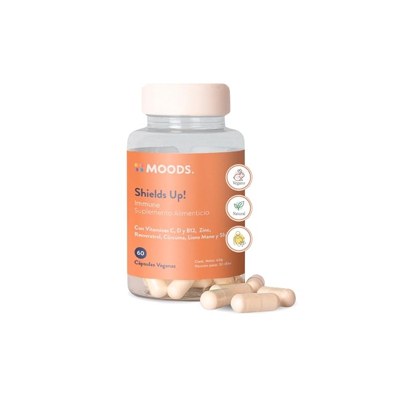 Moods | Multivitamínico Natural - Adaptógeno Melena de León y