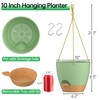 ZMTECH 10 Inch Hanging Planters for Indoor Outdoor Plants, 2