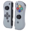 For Joycon Game Console Wireless Bluetooth Gamepad Right Left(gris foncé