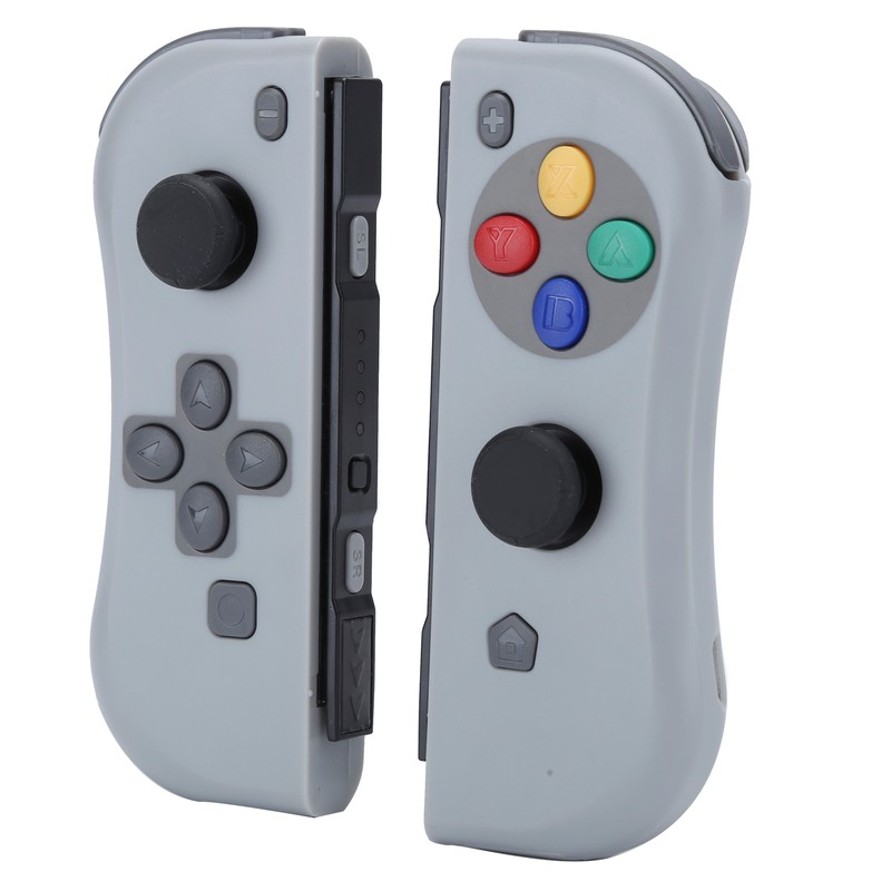 For Joycon Game Console Wireless Bluetooth Gamepad Right Left(gris foncé