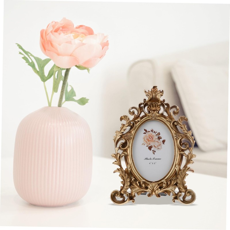 Ipetboom Retro Picture Frame European Style Resin Photo Holder for
