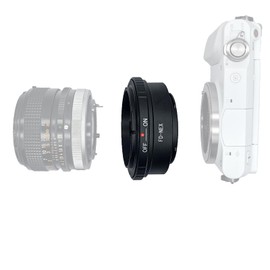FD-NEX Lens Adapter Ring for Canon FD/FL Lens Compatible with E-Mount Camera, NEX-3, NEX-C3, NEX-F3, NEX-3N, NEX-5, NEX-5N, a3000, a7, a7S, a7R, a7II; FD to NEX Lens Adapter