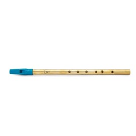 Radhe Flutes Brass Flute Soprano Vertical Blow Scale C Natural