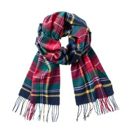 CALVIN & OLIVIA Cashmere Feel Scarf Soft Winter Soft Tartan Plaid Fashion Scottish Check Multi-Color Gift for Men Women Christmas Holiday Plaid