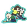 Panpan-kun's Daily Life [Die Cut Sticker] Waterproof Sticker/Green