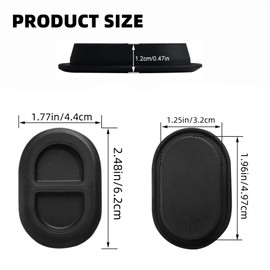 Narcilors 4 Pcs Floor Pan Drain Plugs, Floorboard Drain Holes Front Rear Floor Mats Rubber Plugs Replacement for Jeep TJ 1997-2024, Replacement for Gladiator Rubicon JT 2019-2024