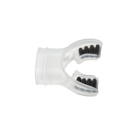 Innovative Scuba Concepts Silicone Mouthpiece with Colored Bite Tabs, Clear/Black