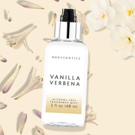 BODY EXOTICS Vanilla Verbena Alcohol-Free Fragrance 5 oz - an Irresistible Vanilla Floral Citrus Blend of Verbena Sicilian Lemon, Sweet Orange, Jasmine, Heliotrope, Vanila Bean, Amber & Musk