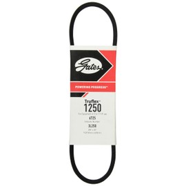 Gates 1250 Truflex FHP Low Horse-Power V-Belt, Black