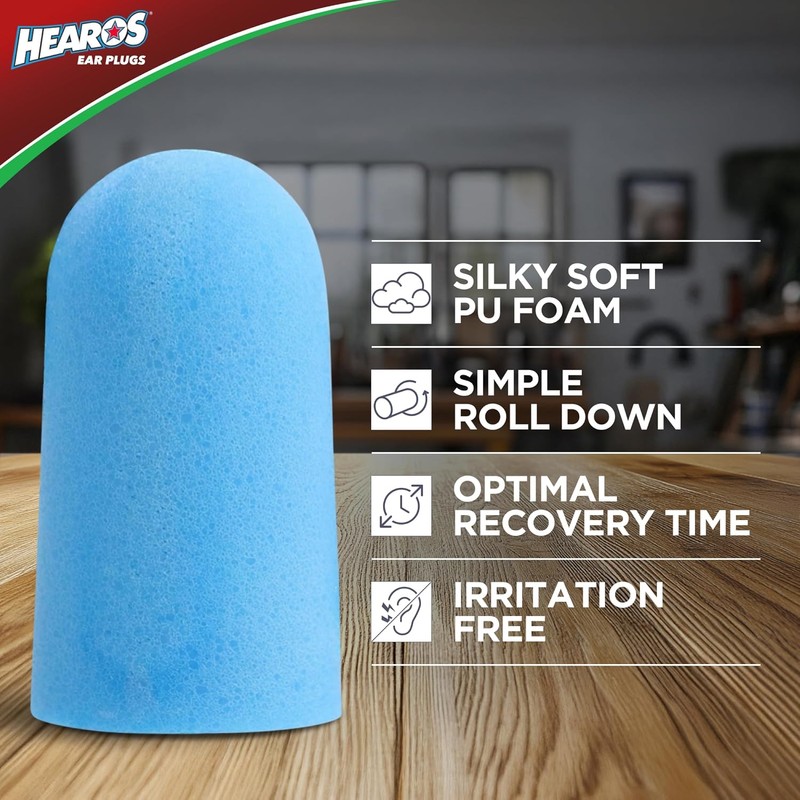 HEAROS Xtreme Protection Series Ear Plugs, Blue, 56 Pair