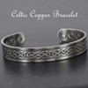 Copper Magnetic Bracelet Men Women Pewter Plated Celtic Copper Bangle