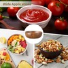 OMISTAR 10 Pcs Acacia Wooden Bowls for Food, 4 in