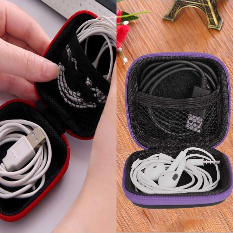 Ji liangli 4-piece mini earphone storage set,7.7 x 7.7 x