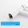 Tondiy Bathroom Tap, White, Washbasin Tap with Spout, Height 87