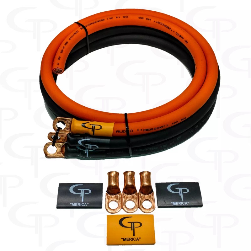 GP Car Audio Big 3 UPGRADE wiring Kit OFC COPPER