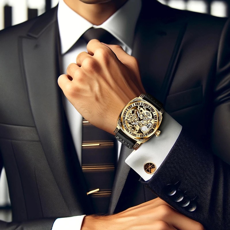 DAXIAOYU Personality Fashion Mechanical Watch Men's Fully Automatic Mechanical Watch
