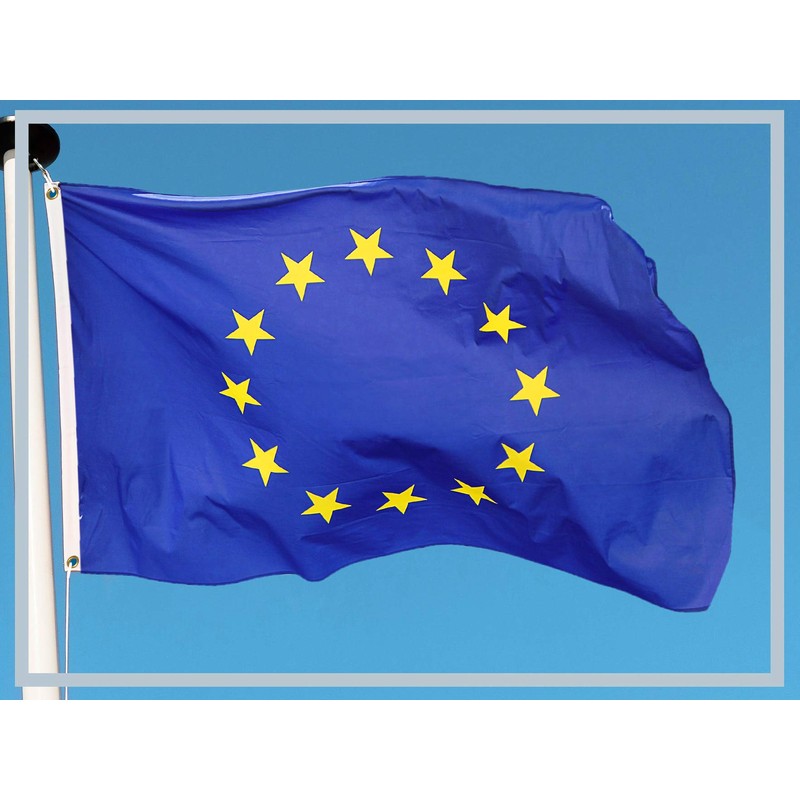 Aricona European flag 90 x 150 cm with brass eyelets,