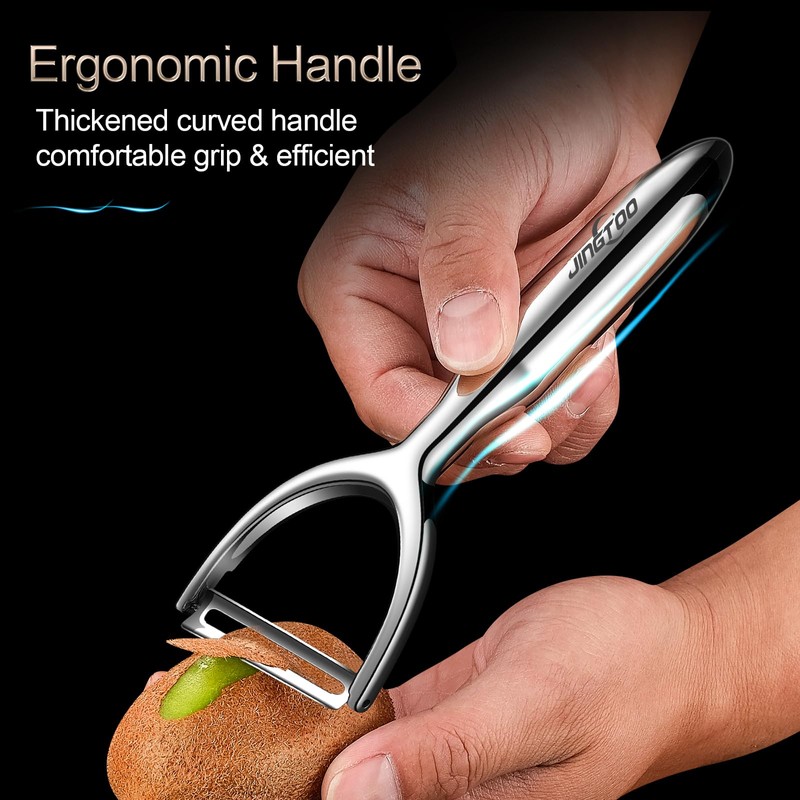 JINGTOO Premium Vegetable Peeler Stainless Steel, Ultra Sharp Peelers for