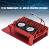 Aluminum Alloy Case Box with Dual Fan Heat Dissipation Accessory