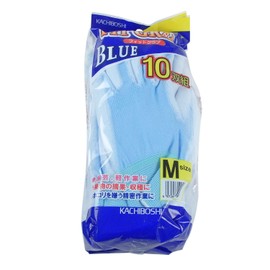 Kachiboshi BL-300 Fit Gloves, Blue, Set of 10, M
