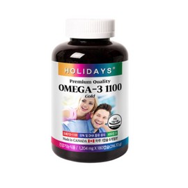 Holidays Omega 3 1100 Gold Vitamin 180 tablets 1 box 6 months / 홀리데이즈 오메가3 1100 골드 비타민 180정 1박스 6개월