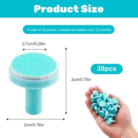 Baby Nail Trimmer Pads 30Pcs, Replacement Pads Electric Children's Spare Nail Grinding Head for Standard Electric Kid Nail Trimmer Newborn Infant Toddler