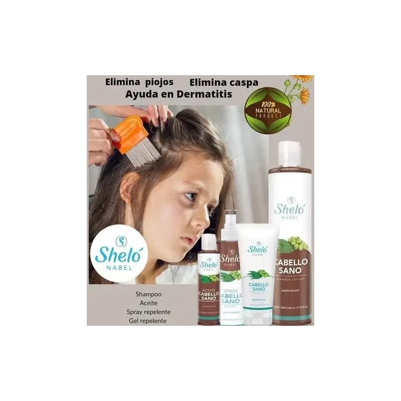 Shampoo Y Gel Cabello Sano Sheló Nabel