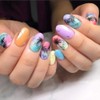 2 calcomanías 3D para uñas de estilo tropical, palmera de