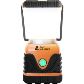 [ラドウェザー] LEDランタン 1000ルーメン 電池式 防滴 防塵 滑り止め キャンプ アウトドア 災害 防災 (オレンジ)