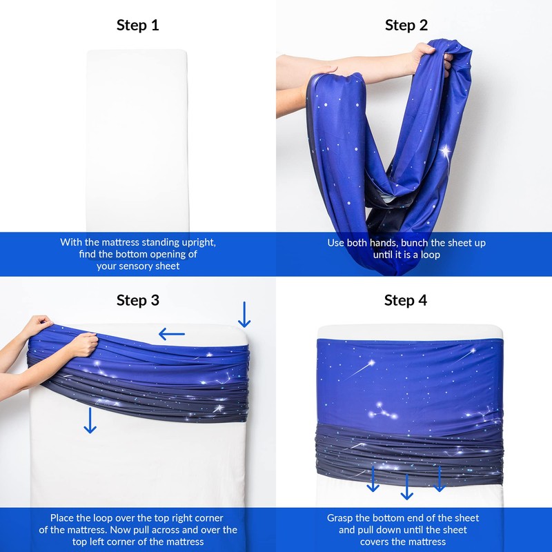 ODOXIA Sensory Compression Blanket | Spandex Bed Sheet for Kids