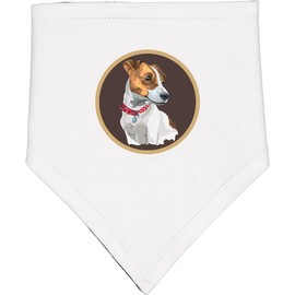 inktastic Jack Russell Terrier Dog Art Baby Bandana Bib White and Black 3cde9