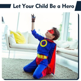 LAWAN Superhéroe Launcher Glove,Kids Plastic Cosplay Glove Hero Launcher Juego de Juguetes de muñeca Gran Regalo para los fanáticos de superhéroe (Negro)