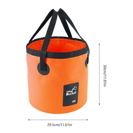 Your's Bath Collapsible Bucket 20L,Folding Water Bucket,Folding Buckets,Portable Lightweight Pail for Camping Traveling Hiking Fishing Boating and Gardening Foldable Water Bucket(Orange)