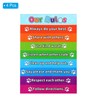 PATIKIL 4pcs Rules Chart, 11x17inch House Rules Chart Out Rules