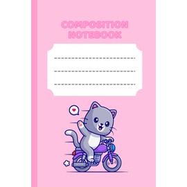 Meow-tastic Composition Notebook | 100 Pages, Wide Ruled, 6" x 9" | Cute School & Writing Essentials