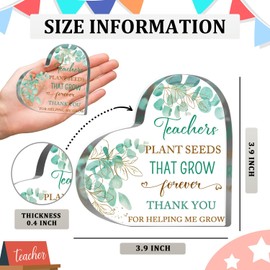 Teacher Office Desk Decoration Signs, Teacher Appreciation Gifts for Women, Teacher Graduation Party Gift from Student, Back to School Teachers Day Gifts, Best Teacher Keepsake