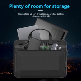 Smatree Heavy Duty Hard Sleeve Case Compatible for 18 inch ASUS ROG Strix SCAR 18 2025/2024/2023 Gaming Laptop, for 18 inch ASUS ROG Strix G18 2025/2024/2023 Gaming Laptop Waterproof Handbag (A800XL)